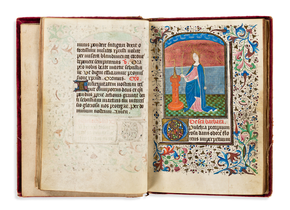Book of Hours with Illuminated Miniatures. France, mid-15th century.